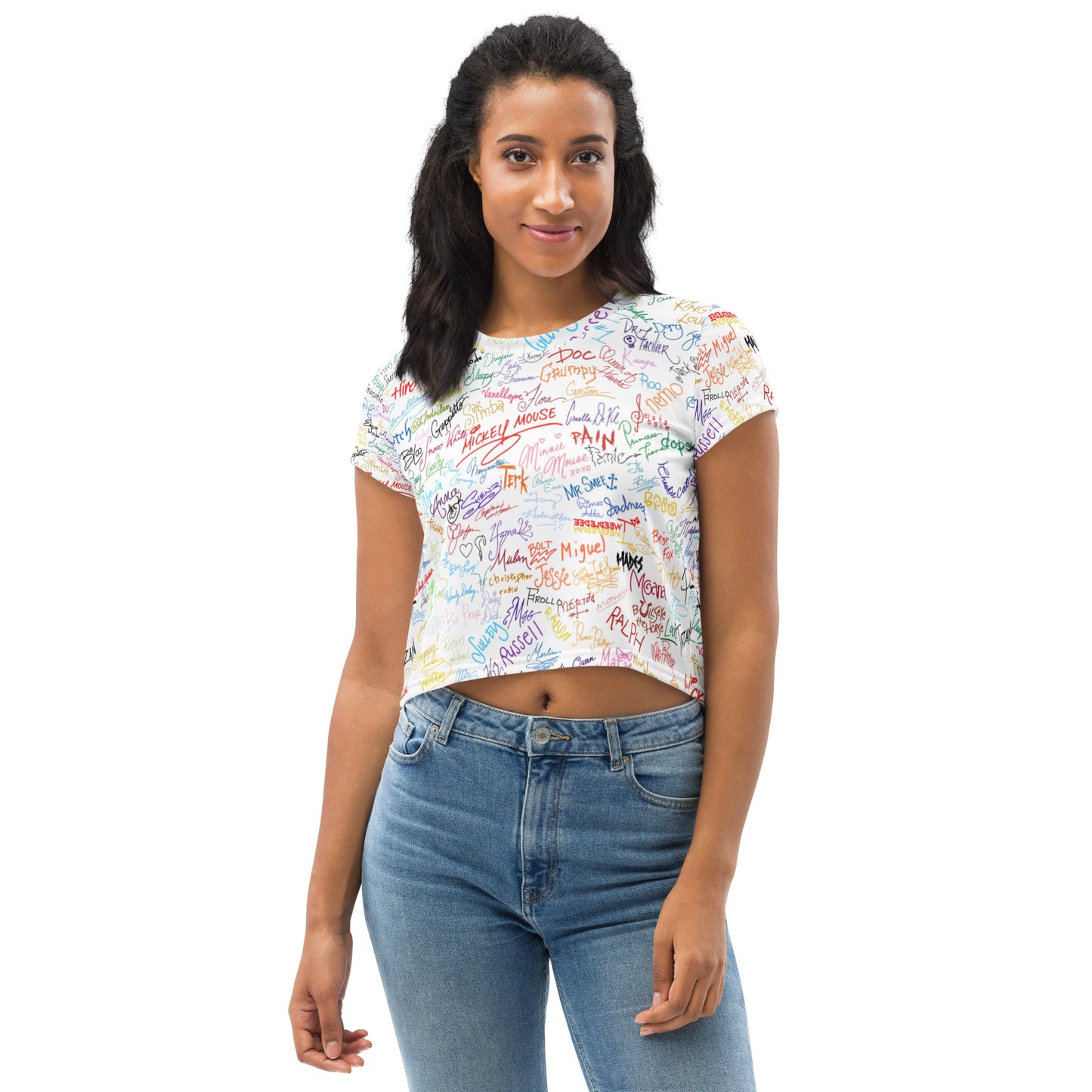 Magical Autographs All-Over Print Crop Tee