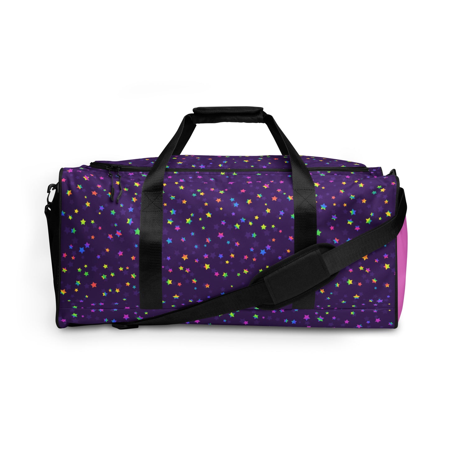 Rainbow Galaxy Stars Carry On Bag, DUFFLE BAG, Replacement Strap, Zipper Shoulder Bag, High Quality NYLON