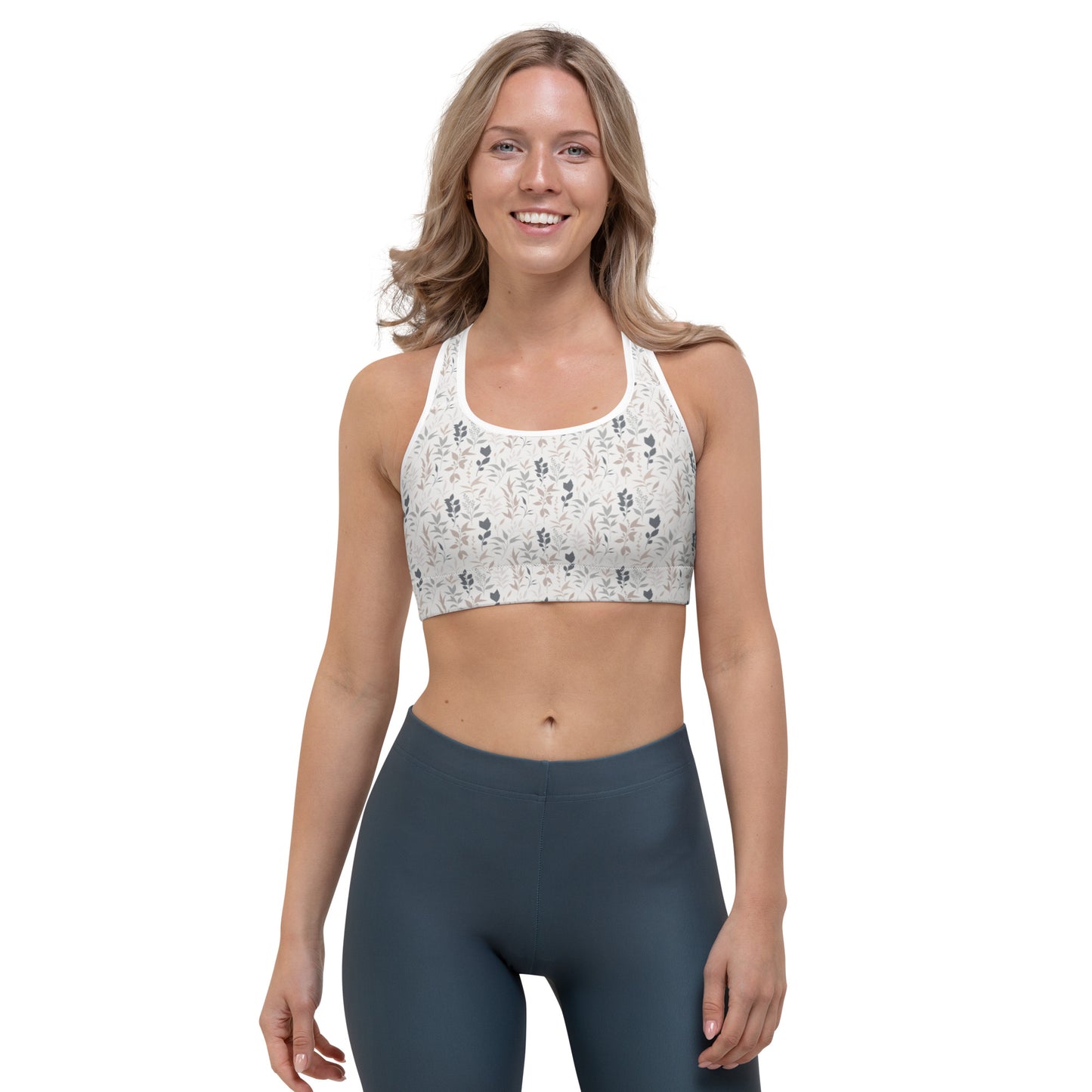 Simple Floral Sports bra