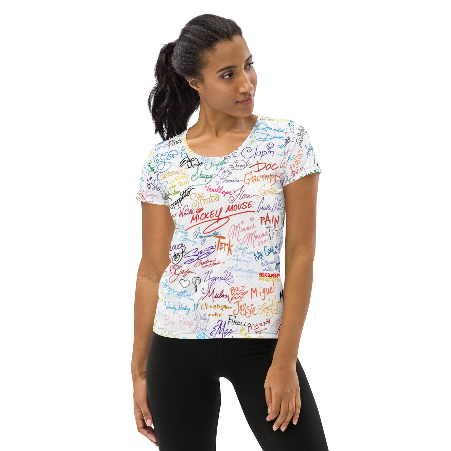 Magical Autographs All-Over Print Women's Athletic T-shirt