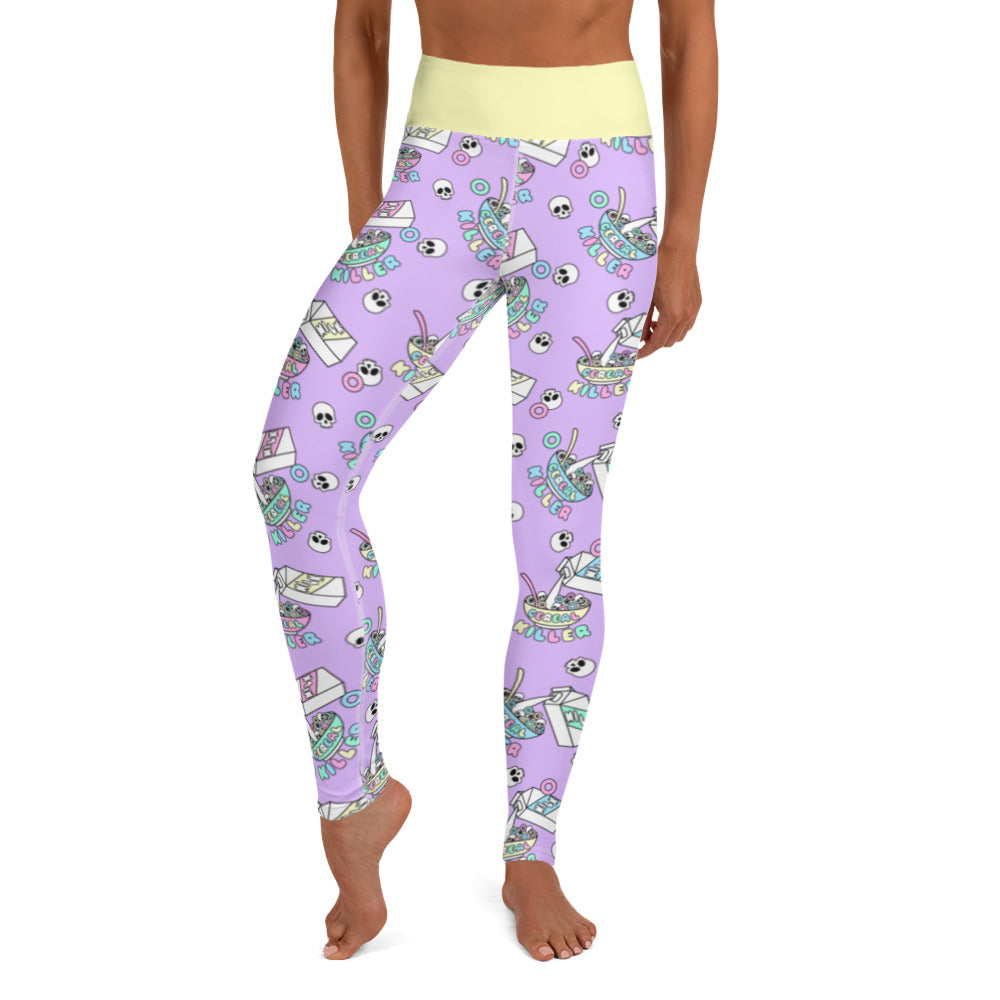 Cute Cereal Killer Yoga Leggings