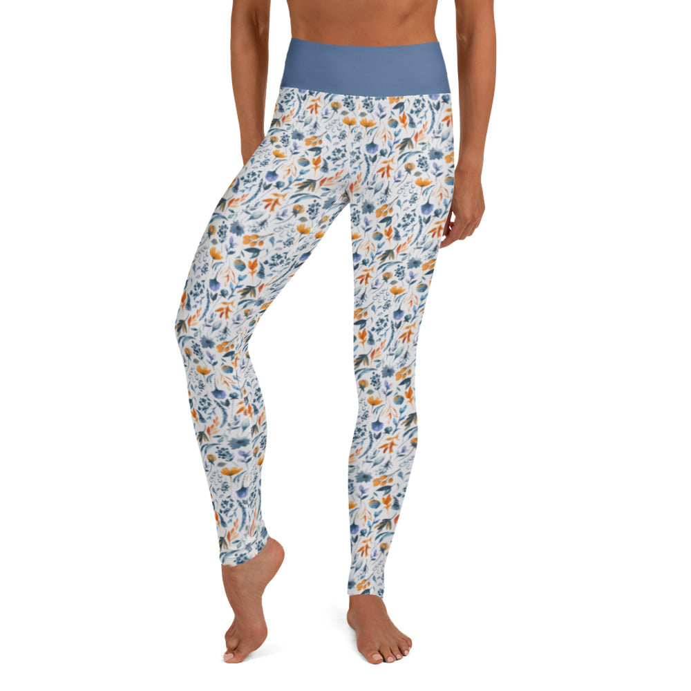 Floral botanical Yoga Leggings