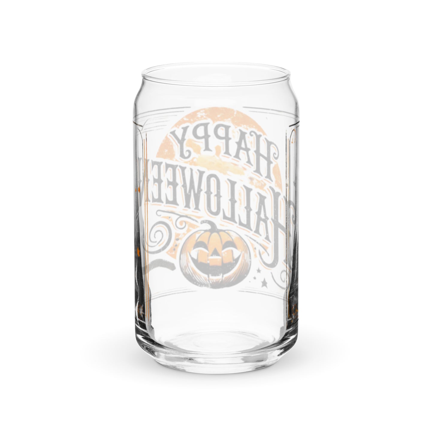 Vintage-Inspired Halloween Glass | 16 oz Distressed Design | Perfect for Spooky Beverages