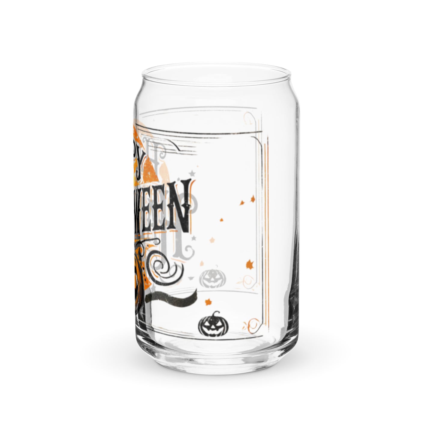 Vintage-Inspired Halloween Glass | 16 oz Distressed Design | Perfect for Spooky Beverages