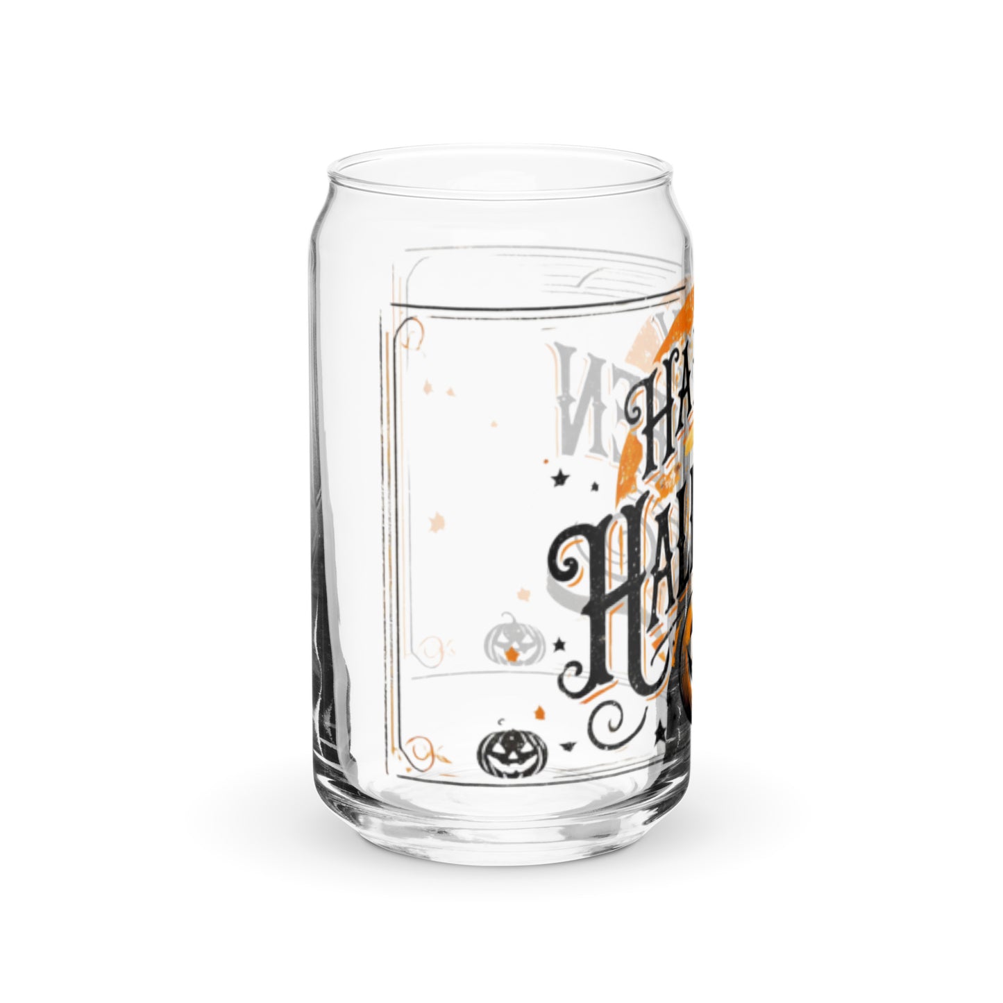 Vintage-Inspired Halloween Glass | 16 oz Distressed Design | Perfect for Spooky Beverages