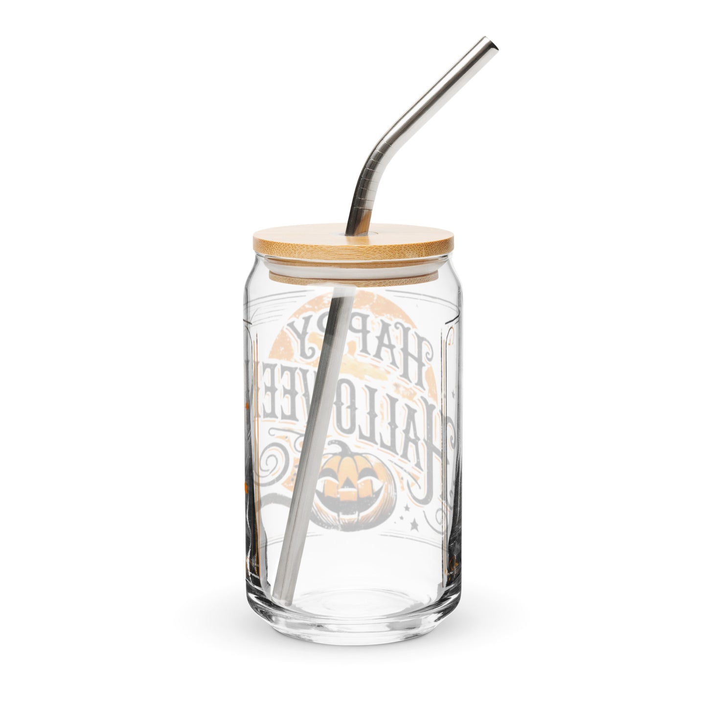 Vintage-Inspired Halloween Glass | 16 oz Distressed Design | Perfect for Spooky Beverages