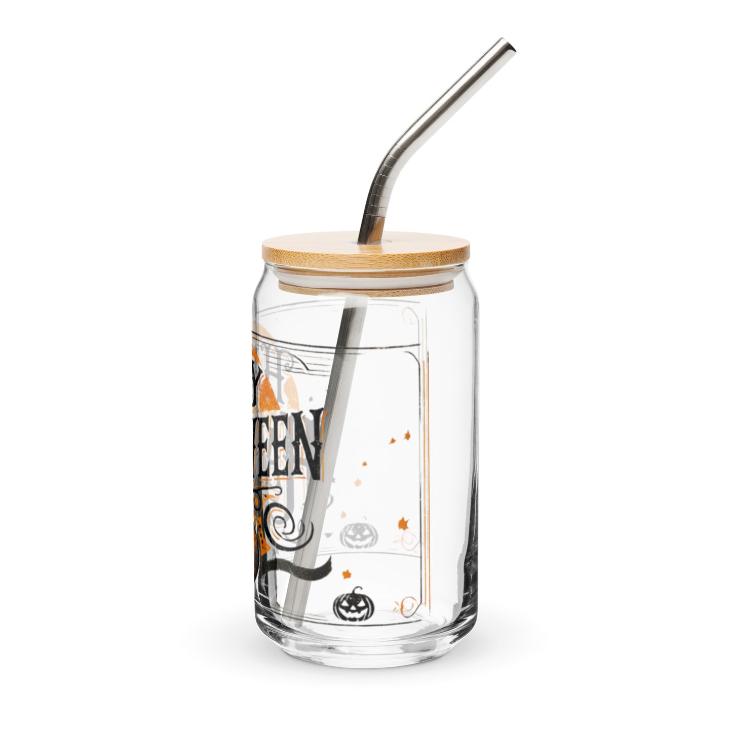 Vintage-Inspired Halloween Glass | 16 oz Distressed Design | Perfect for Spooky Beverages