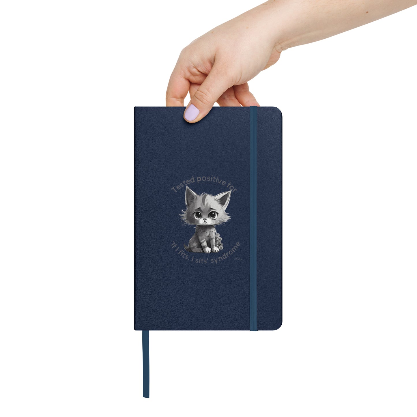 Tested positive for if I fits I sits syndrome Hardcover bound notebook