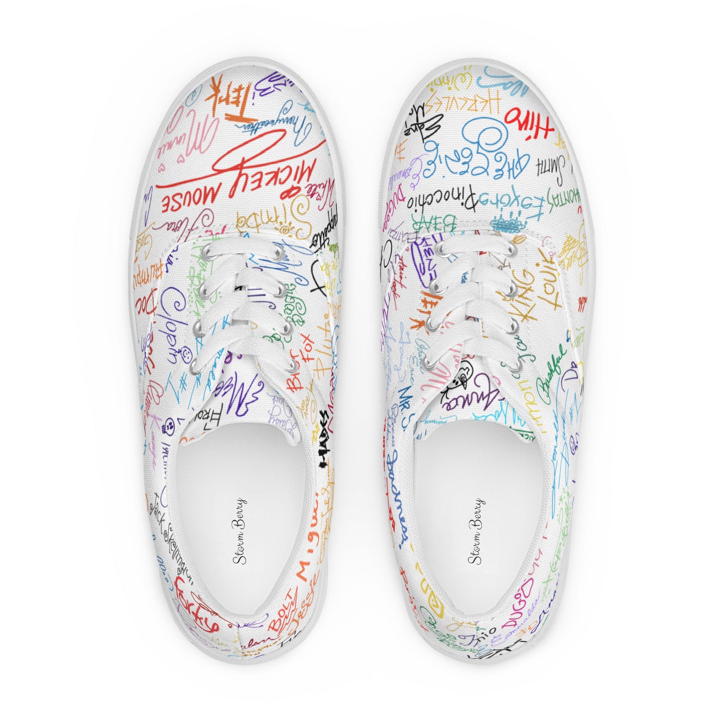 Magical Autograph Men’s lace-up canvas shoes