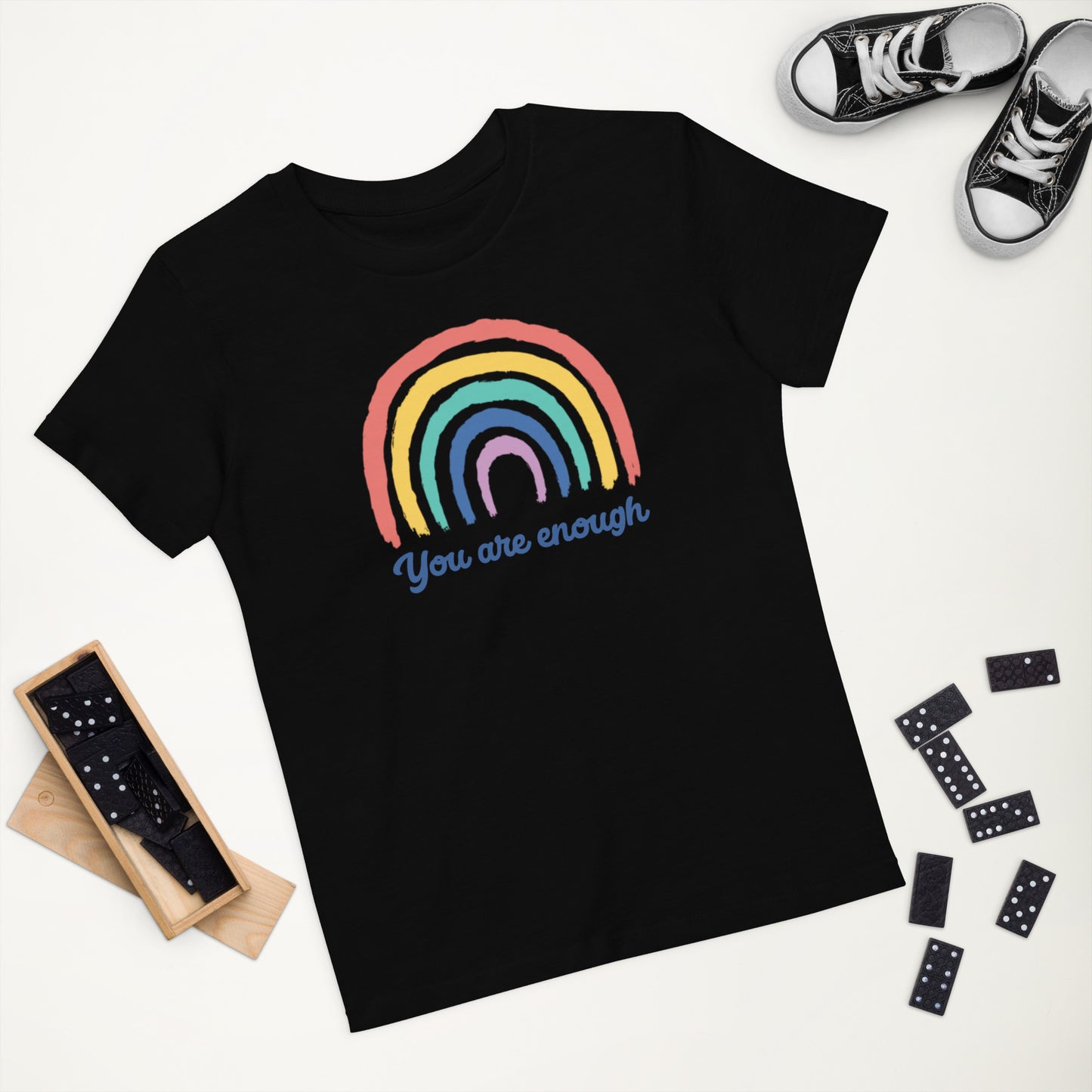 You are Enough Organic cotton kids t-shirt