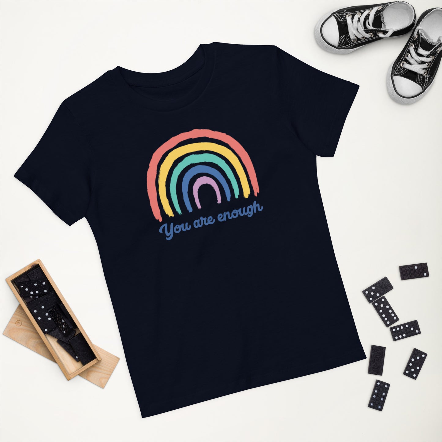 You are Enough Organic cotton kids t-shirt