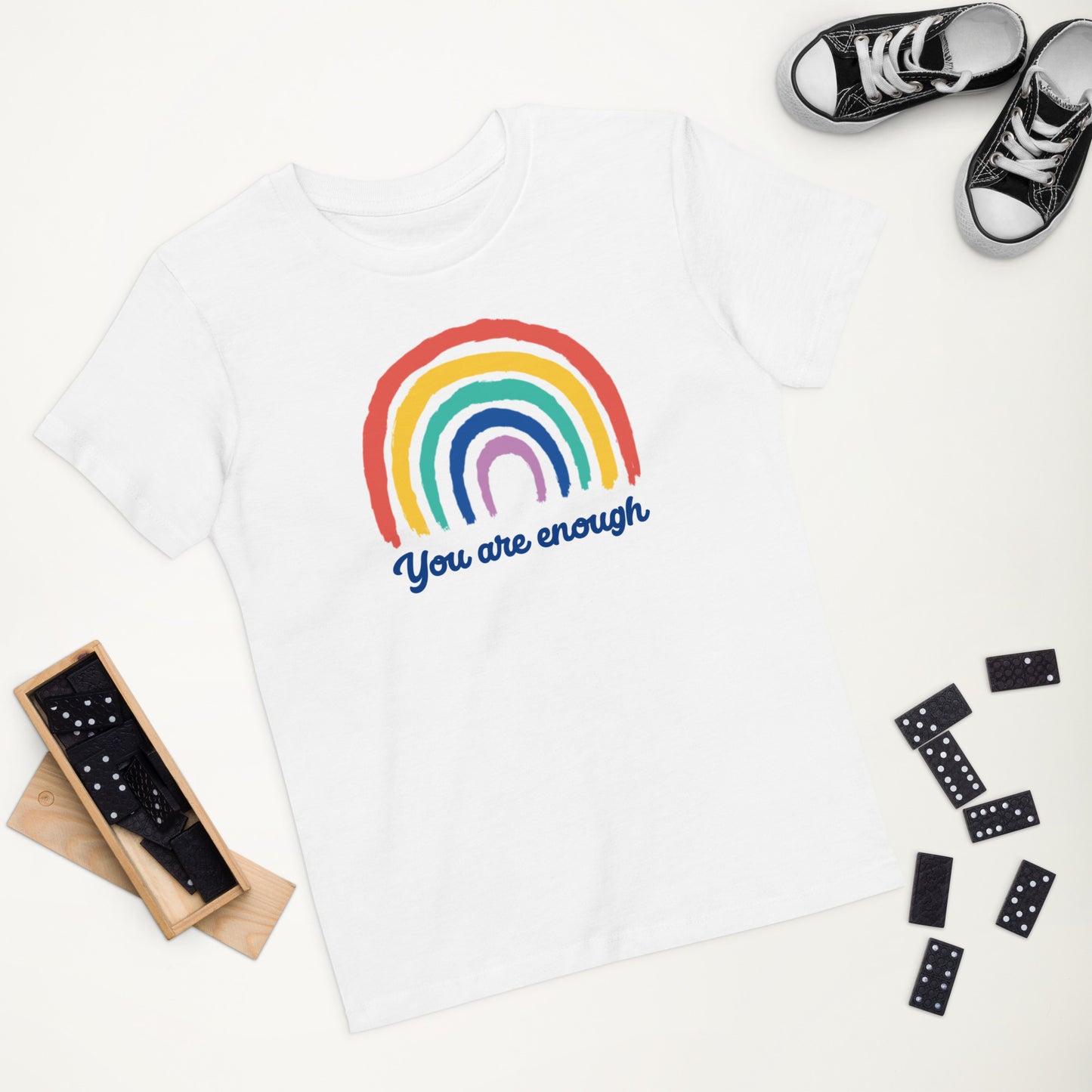 You are Enough Organic cotton kids t-shirt