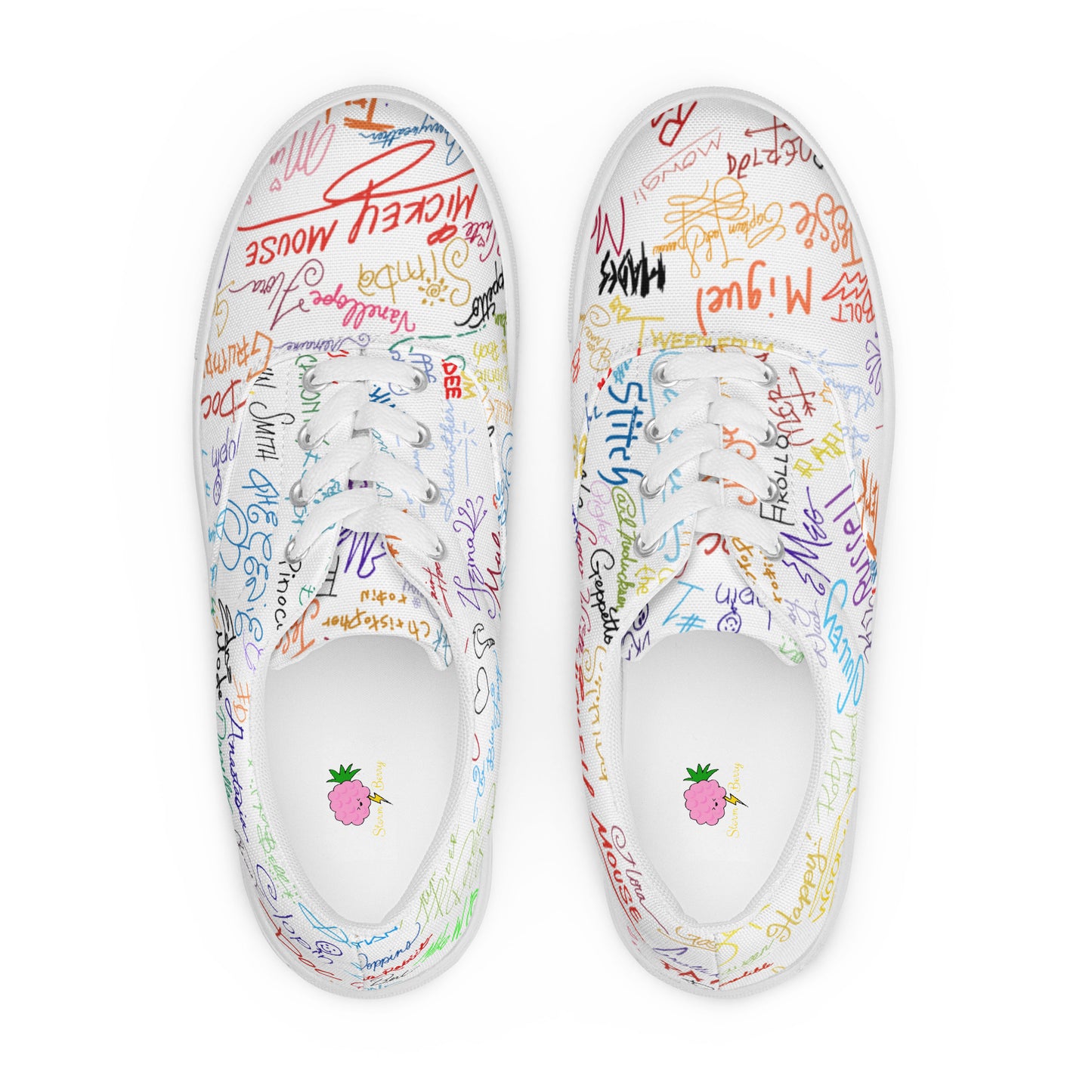 Magical Signatures Women’s lace-up canvas shoes