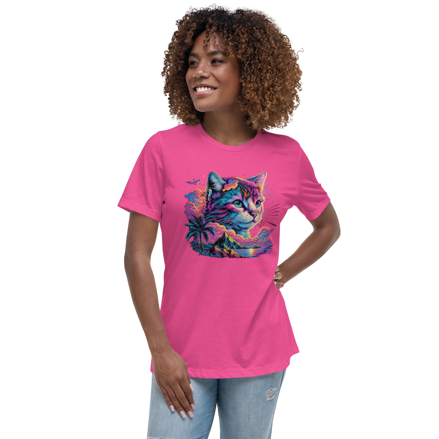 Irresistible Kawaii Pastel Tee: Lisa Frank Style, Vibrant Colors, Whimsical, Perfect Gift for Aesthetic Lovers, Must-Have Fashion