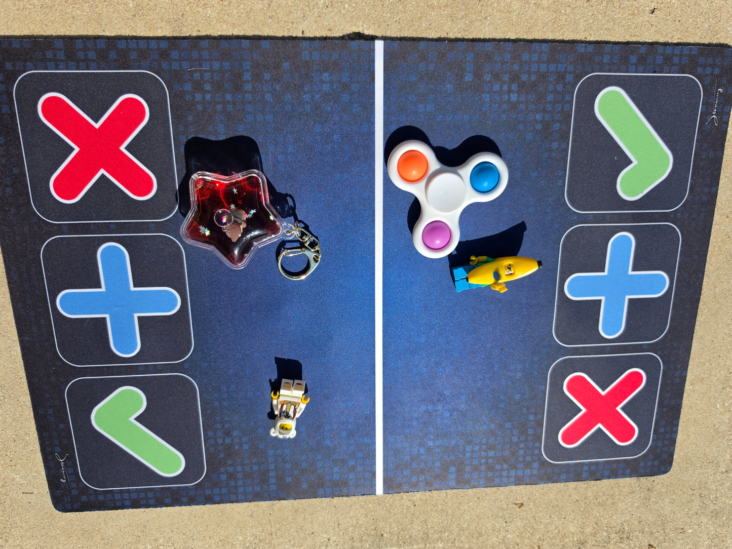 SWAP SPOT Fidget Trade Mat, Blue Gamer Squishy Trading Mat, 12x18 in, Made in USA