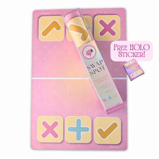SWAP SPOT Fidget Trade Mat, Kawaii Squishy Trading Mat, 12x18 in, Made in USA