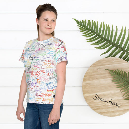 Magical Signatures Youth crew neck t-shirt