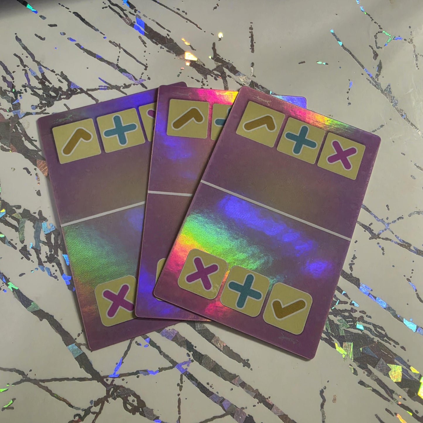 SWAP SPOT Mini Mat Sticker 3 Pack • Holographic Pink Squishy Trading Stickers 2x3 • Waterproof