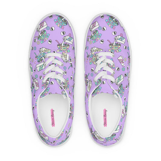 Cereal Killer Women’s lace-up canvas shoes Breakfast